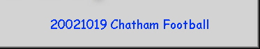 20021019 Chatham Football