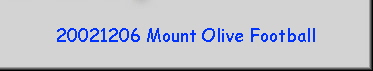 20021206 Mount Olive Football